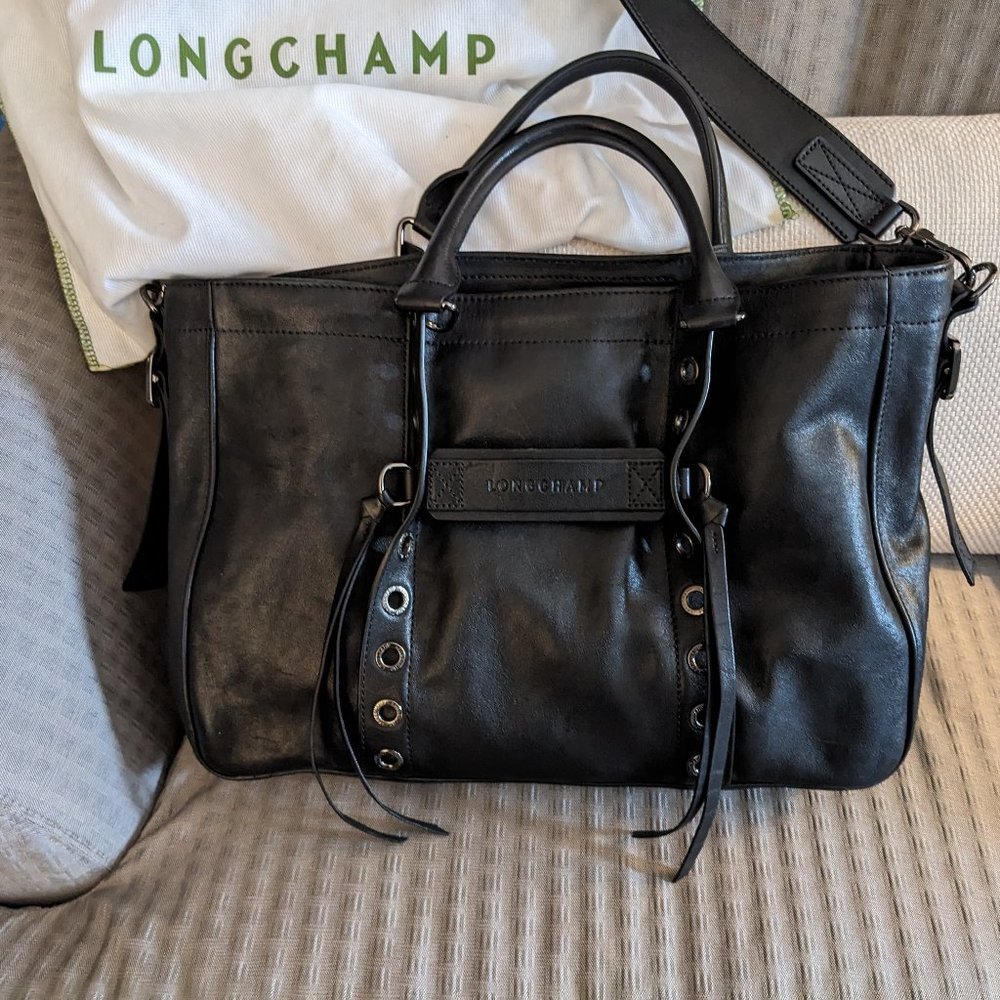 Longchamp 3D Medium Calfskin Tote